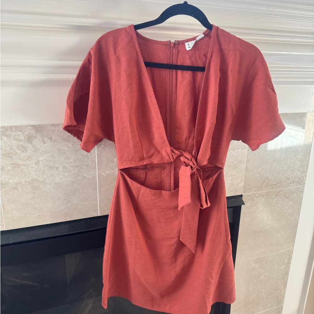 Free People Rust Mini Dress